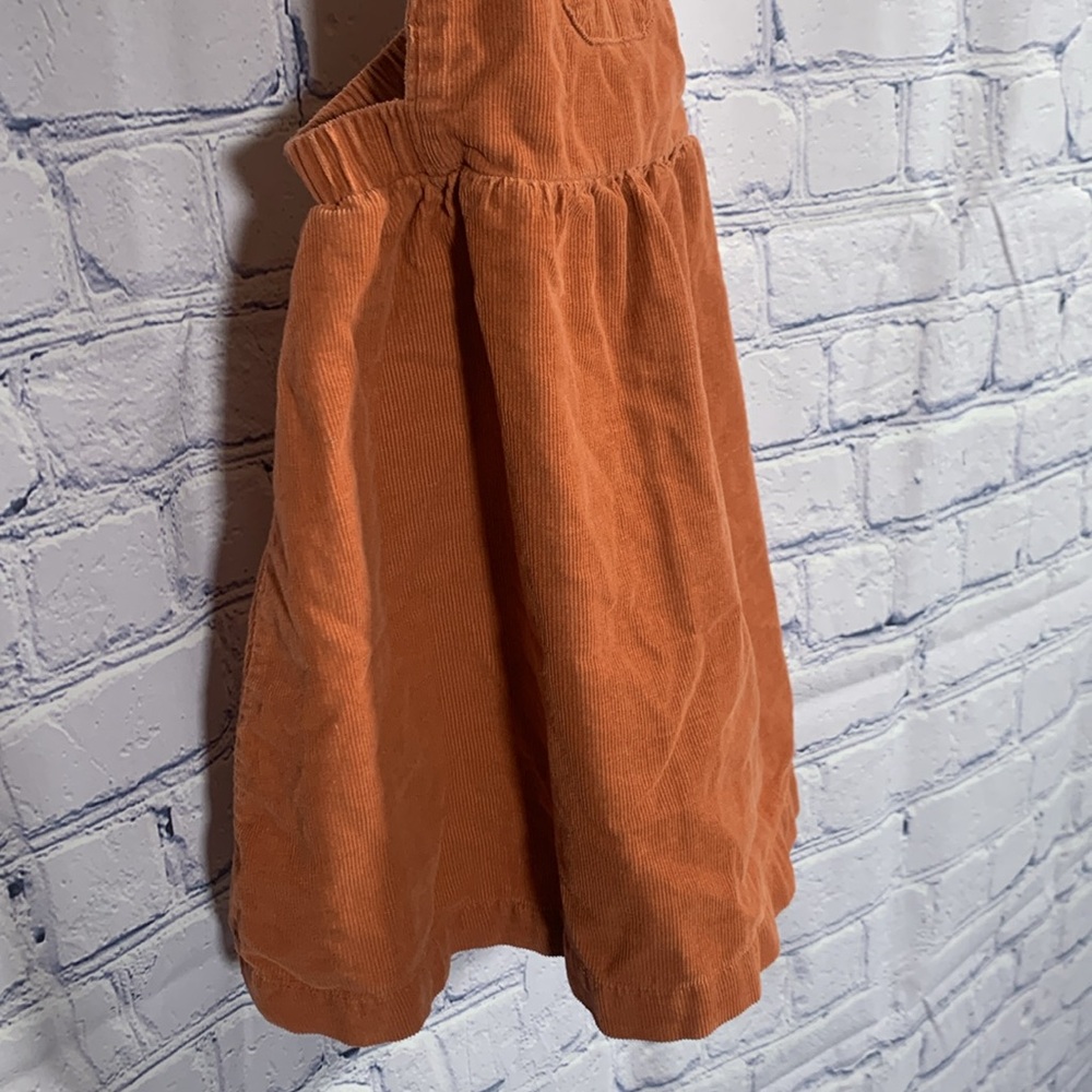 Angel Dear Cotton Corduroy Jumper Tan Rust Minimalist Cottagecore Size 12-18M - Picture 3 of 8